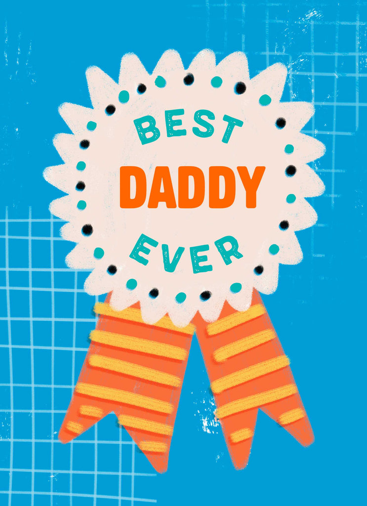 Daddy Editable Text Best Ever Rosette