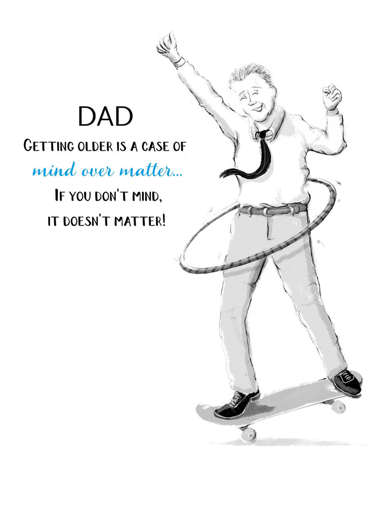 Funny Dad Cartoon Hula Hoop