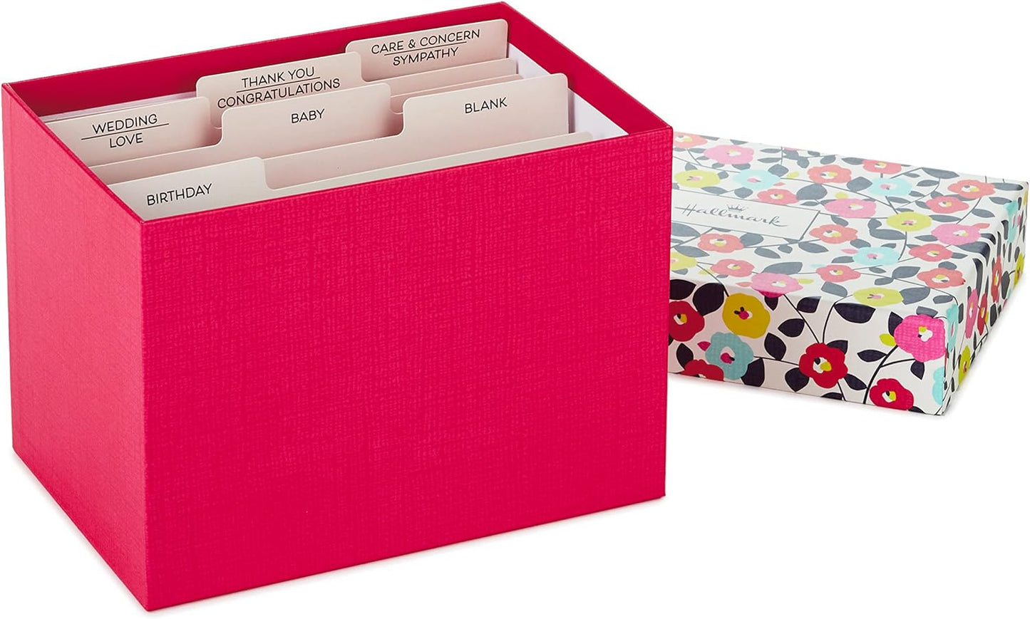 Hallmark Handmade All Occasion Boxed Greeting Card Assortment, Pink Floral (Pack of 20)—Birthday Cards, Baby Shower Cards, Wedding Cards, Sympathy Cards, Thinking of You Cards, Thank You Cards