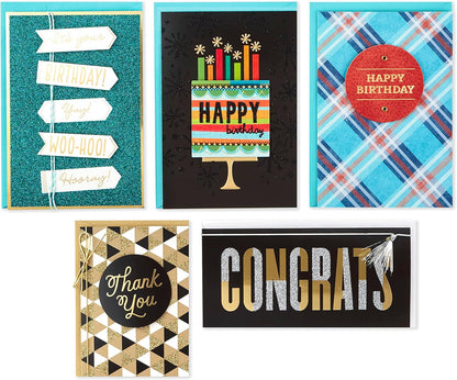 Hallmark Handmade All Occasion Boxed Greeting Card Assortment, Pink Floral (Pack of 20)—Birthday Cards, Baby Shower Cards, Wedding Cards, Sympathy Cards, Thinking of You Cards, Thank You Cards