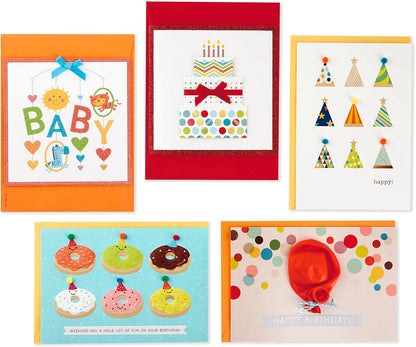 Hallmark Handmade All Occasion Boxed Greeting Card Assortment, Pink Floral (Pack of 20)—Birthday Cards, Baby Shower Cards, Wedding Cards, Sympathy Cards, Thinking of You Cards, Thank You Cards