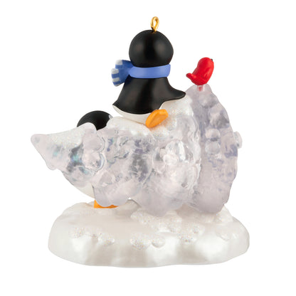 The Perfect Tree — 2026 Hallmark Keepsake Christmas Ornament featuring playful penguins on a snowy base, detailed craftsmanship.