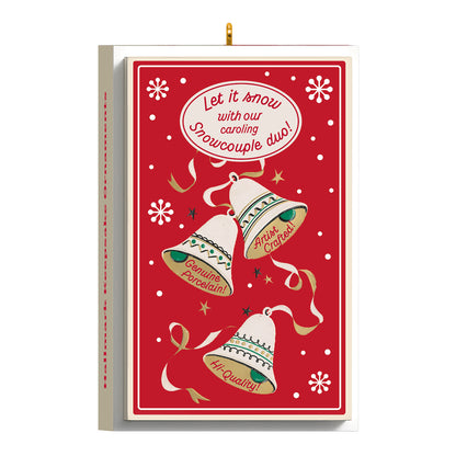 Nifty Fifties Keepsake Ornaments — 2026 Hallmark Keepsake Christmas Ornament in retro packaging with decorative snowman bells.