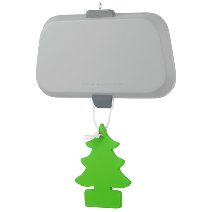 New Driver 2026 photo frame — 2026 Hallmark Keepsake Christmas Ornament with a grey mirror design and green evergreen air freshener.