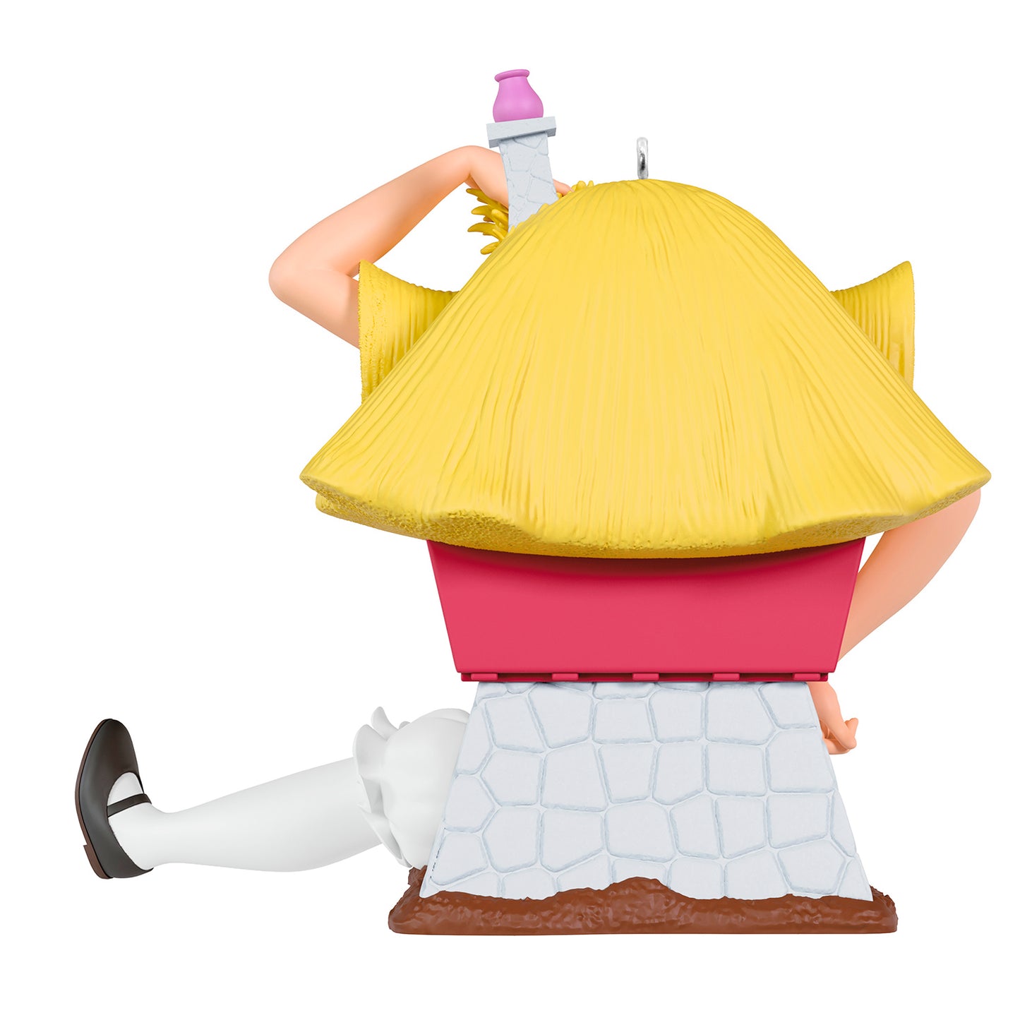 Disney Alice in Wonderland 75th Anniversary An Extraordinary Situation — 2026 Hallmark Keepsake Christmas Ornament showing Alice's back, detailed hair and iconic hat