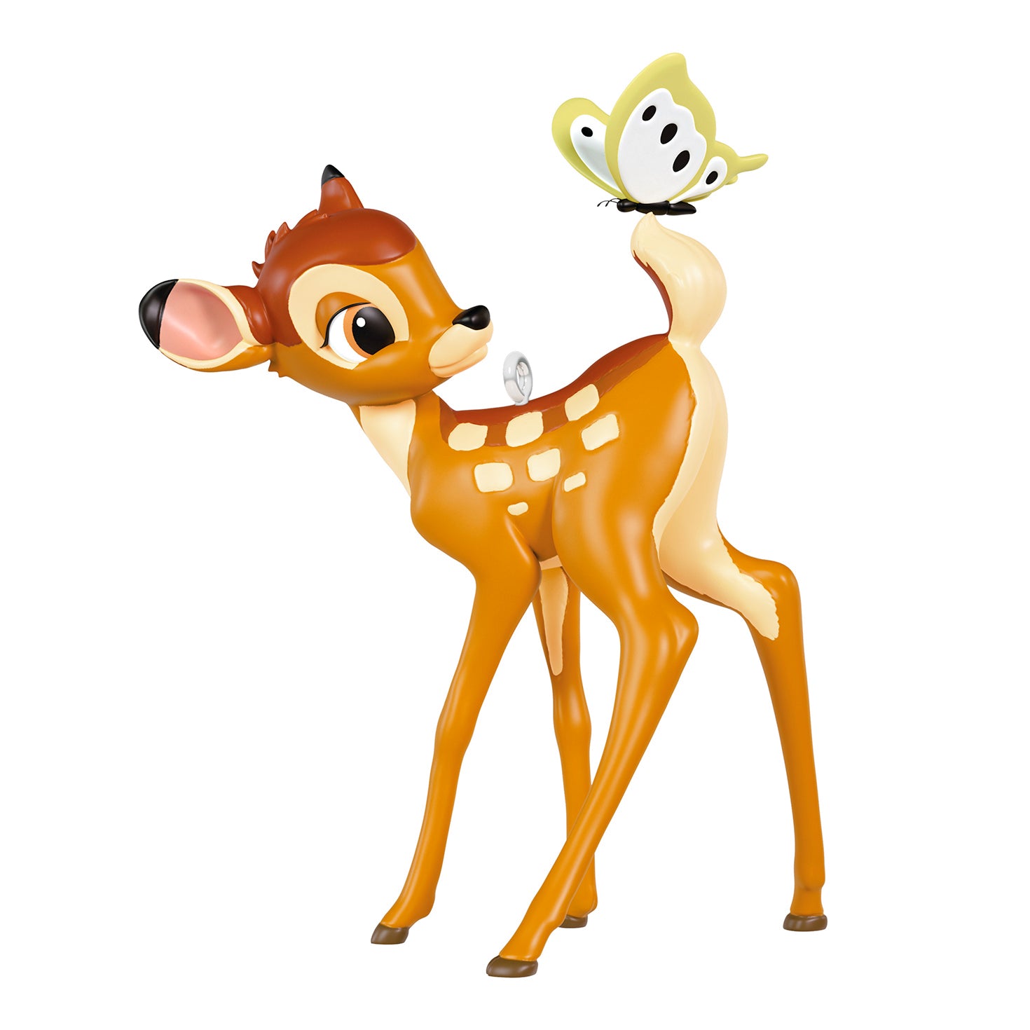 Disney Bambi and the Butterfly — 2026 Hallmark Keepsake Christmas Ornament featuring Bambi with a butterfly on his tail, detailed design.