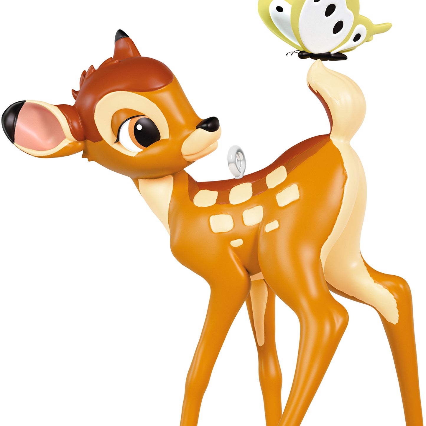 Disney Bambi and the Butterfly — 2026 Hallmark Keepsake Christmas Ornament featuring Bambi with a butterfly on his tail, detailed design.