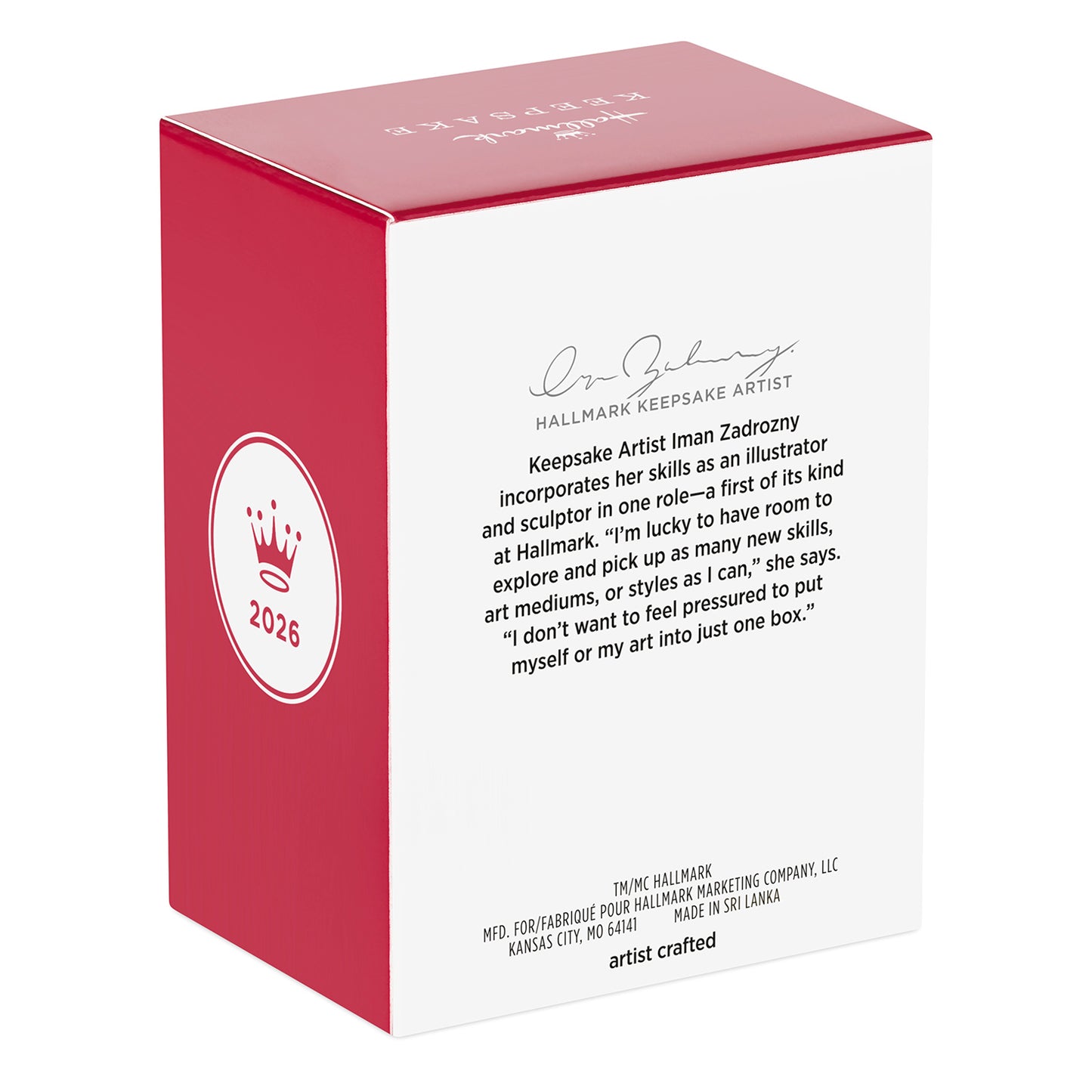 Disney Zootopia 10th Anniversary Officer Judy Hopps — 2026 Hallmark Keepsake Christmas Ornament packaging view, artistic details and signature on box.