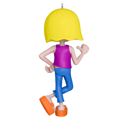 Disney Lizzie McGuire animated alter ego — 2026 Hallmark Keepsake Christmas ornament, vibrant colours, angled view, nostalgic design.