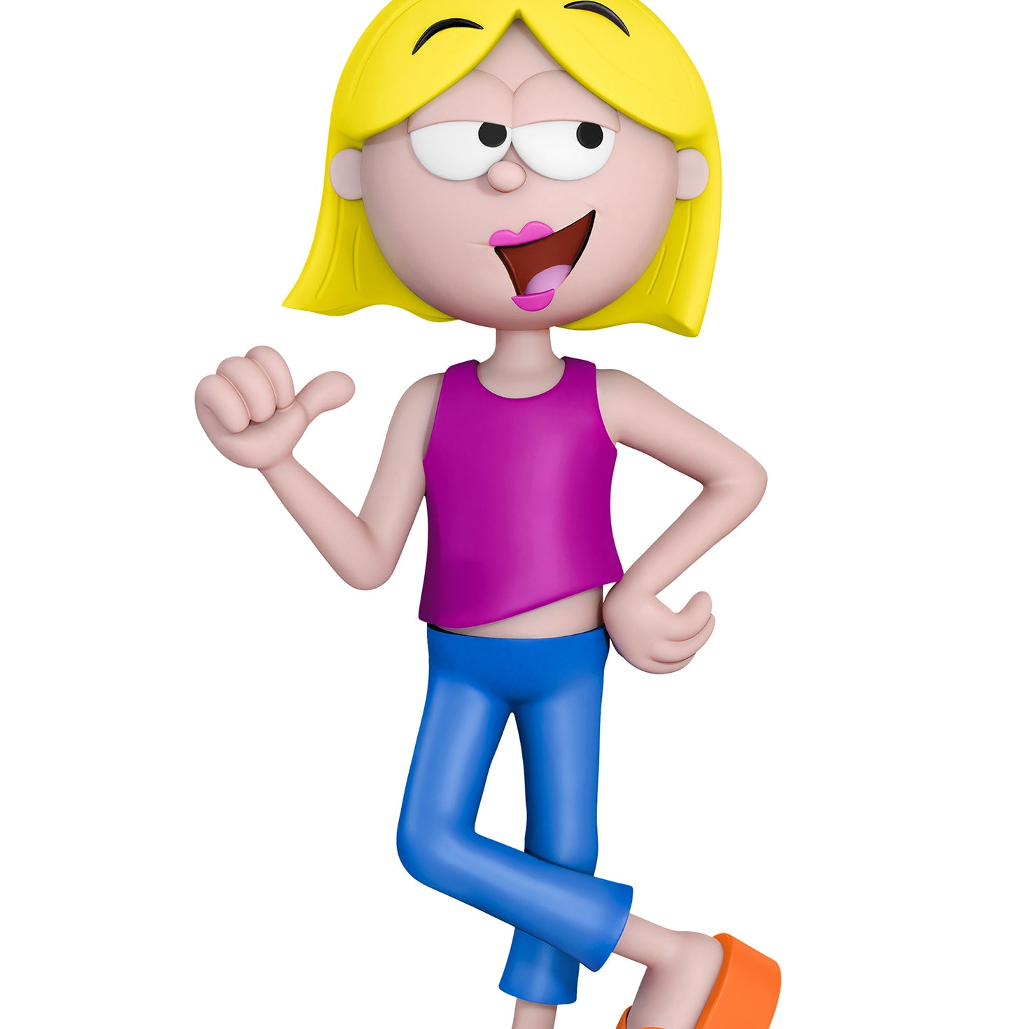 Disney Lizzie McGuire Animated Alter Ego — 2026 Hallmark Keepsake Christmas Ornament, colourful character design, showing the iconic outfit, close up view.