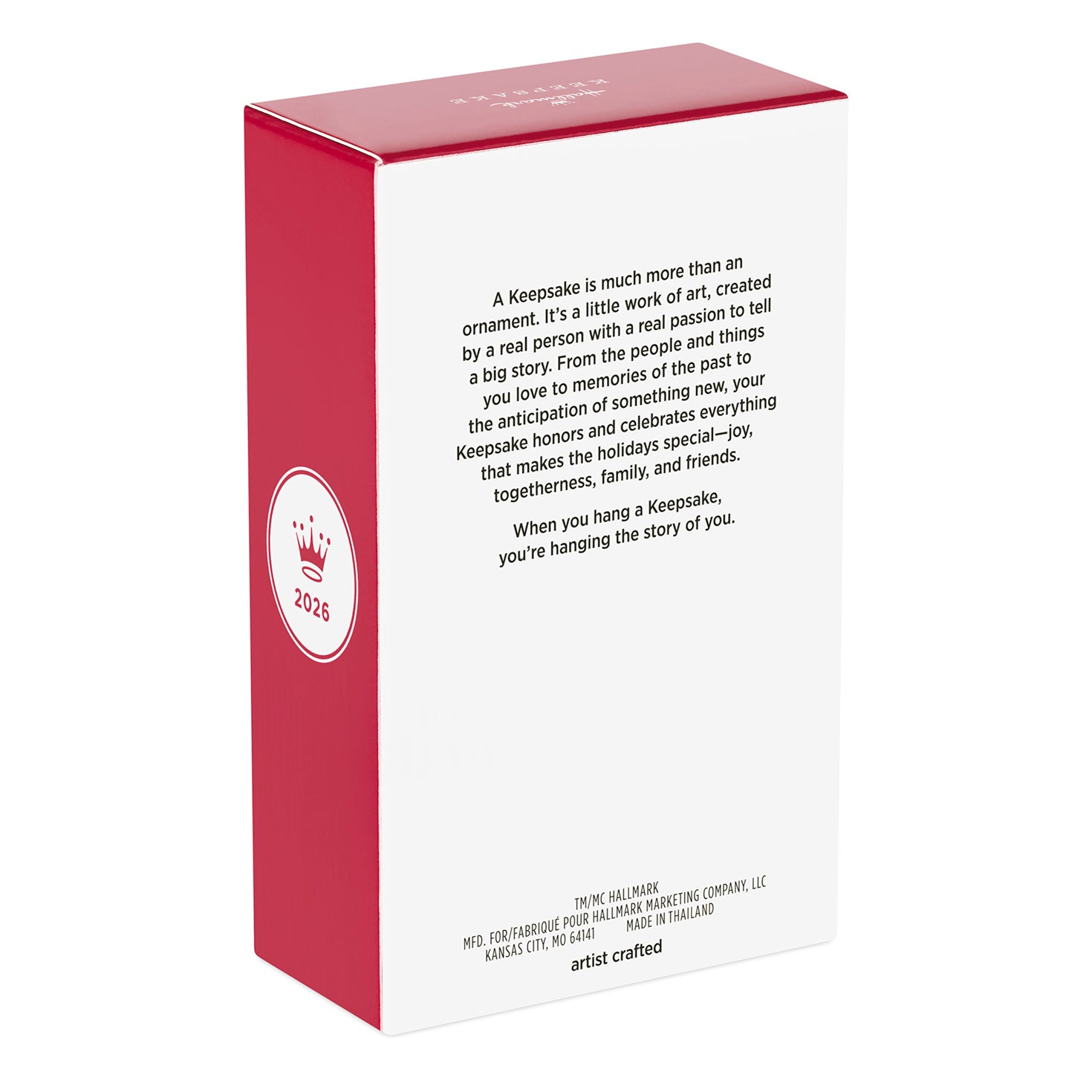 Disney Lizzie McGuire Animated Alter Ego — 2026 Hallmark Keepsake Christmas Ornament packaging with text description on a red background.