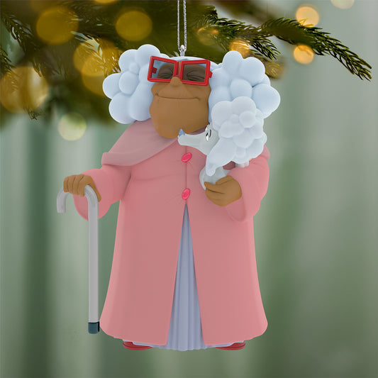 Disney The Proud Family Louder and Prouder Suga Mama and Puff — 2026 Hallmark Keepsake Christmas Ornament, colourful design, featuring Suga Mama in pink with her poodle.