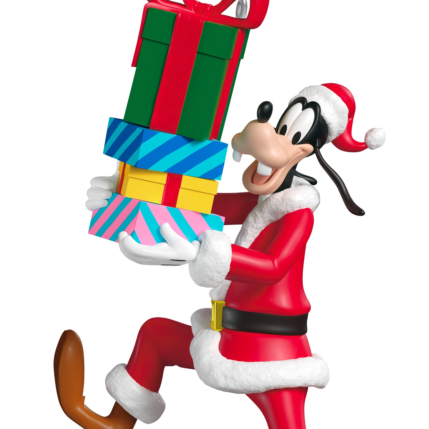 Disney Goofy Santa's Helper — 2026 Hallmark Keepsake Christmas Ornament, colourful presents, festive, upright position