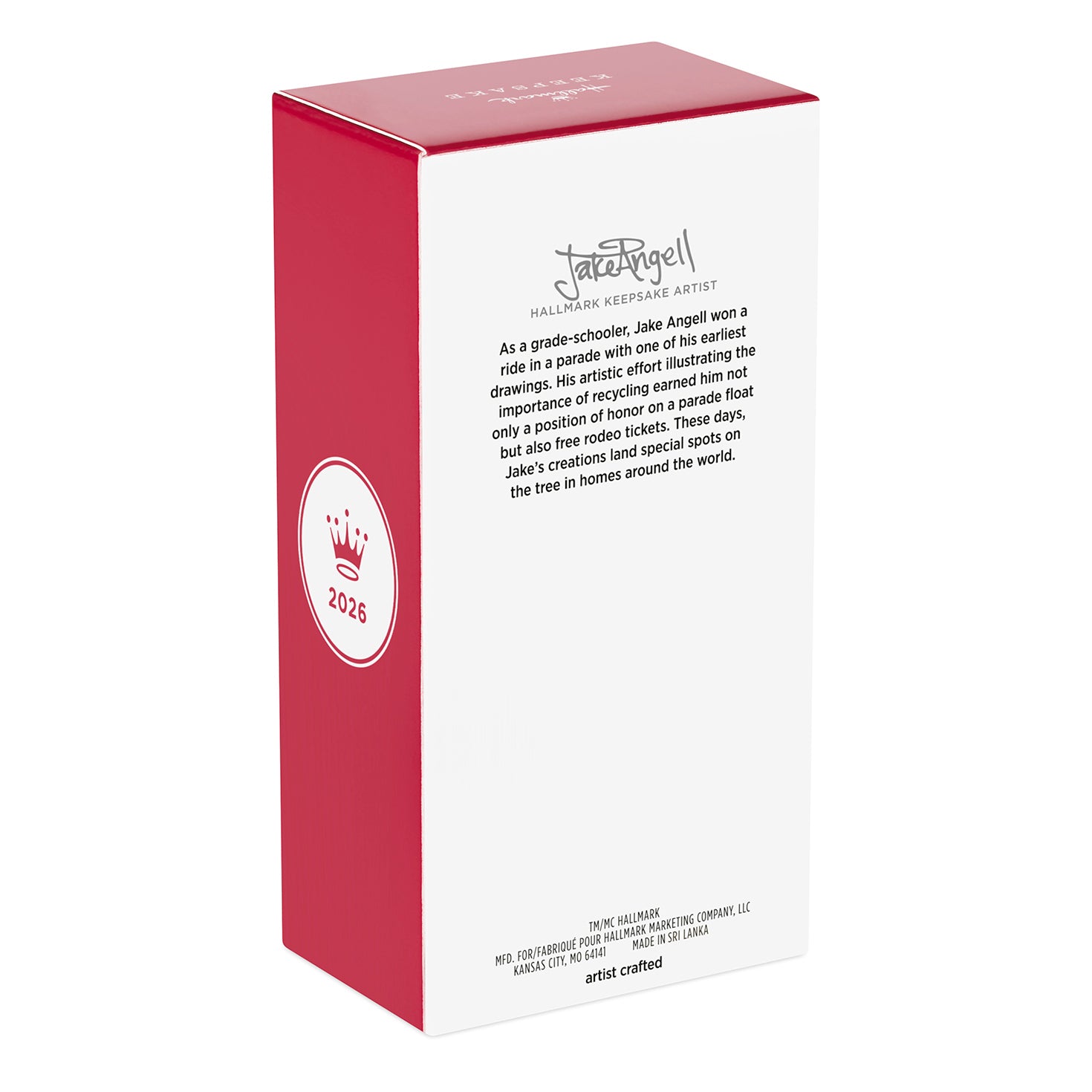 Disney Goofy Santa's Helper — 2026 Hallmark Keepsake Christmas Ornament packaging detail featuring creative artist information.