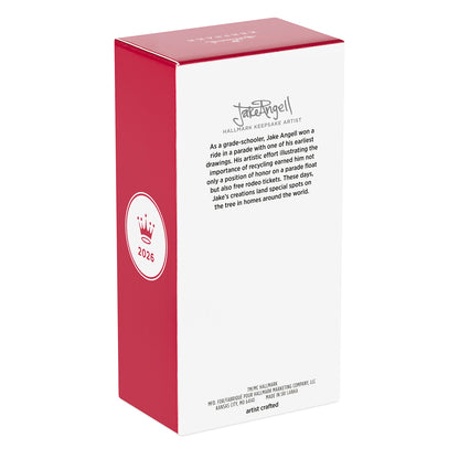 Disney Goofy Santa's Helper — 2026 Hallmark Keepsake Christmas Ornament packaging detail featuring creative artist information.