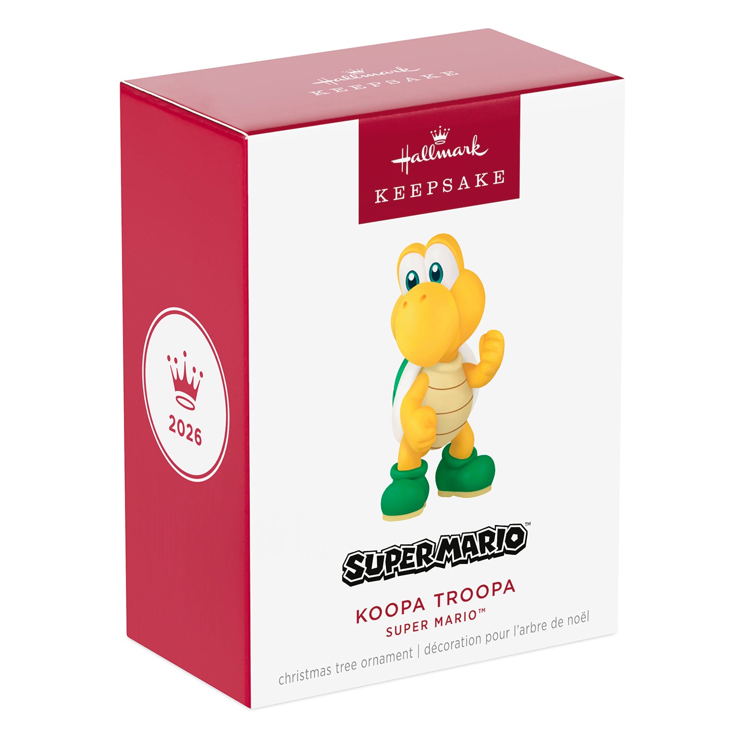 Nintendo Super Mario Koopa Troopa — 2026 Hallmark Keepsake Christmas Ornament in colourful packaging, featuring the festive design and character.