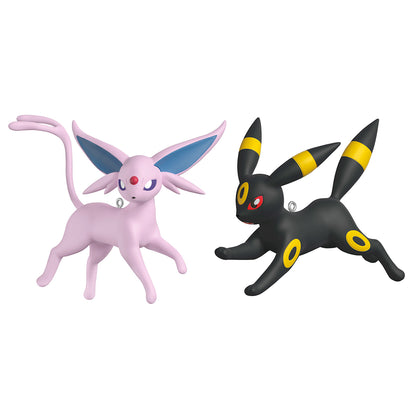 Pokémon Espeon and Umbreon, Set of 2 — 2026 Hallmark Keepsake Christmas Ornaments, vibrant character details and dynamic poses.