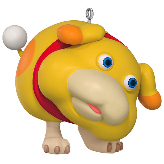 Nintendo Pikmin Oatchi — 2026 Hallmark Keepsake Christmas Ornament, colourful dog-like character in a playful pose, close-up view.
