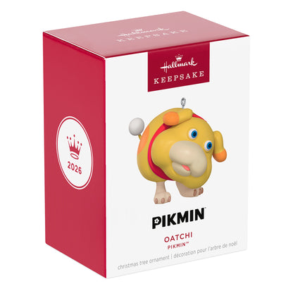 Nintendo Pikmin Oatchi — 2026 Hallmark Keepsake Christmas Ornament in packaging, featuring a colourful dog-like character.