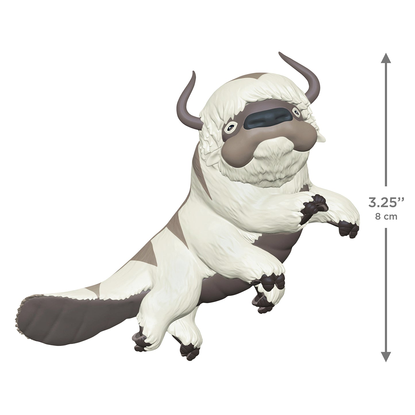 Avatar: The Last Airbender Aang's Loyal Appa — 2026 Hallmark Keepsake Christmas Ornament in a lively jump pose, 8 cm tall.