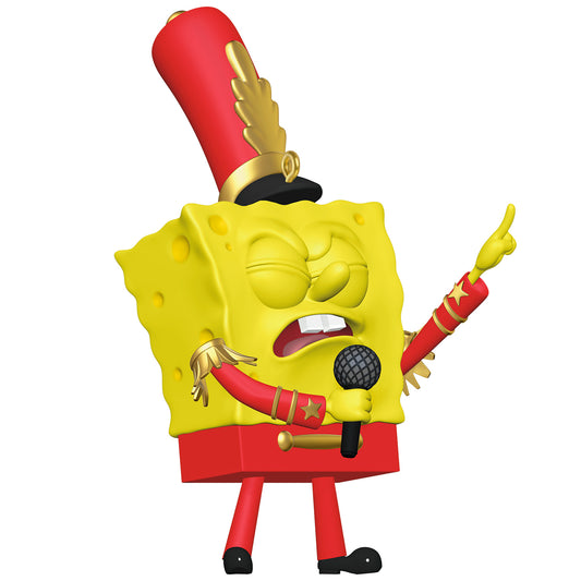 Nickelodeon SpongeBob SquarePants "Band Geeks" — 2026 Hallmark Keepsake Christmas Ornament, sponge in marching band uniform, singing with microphone