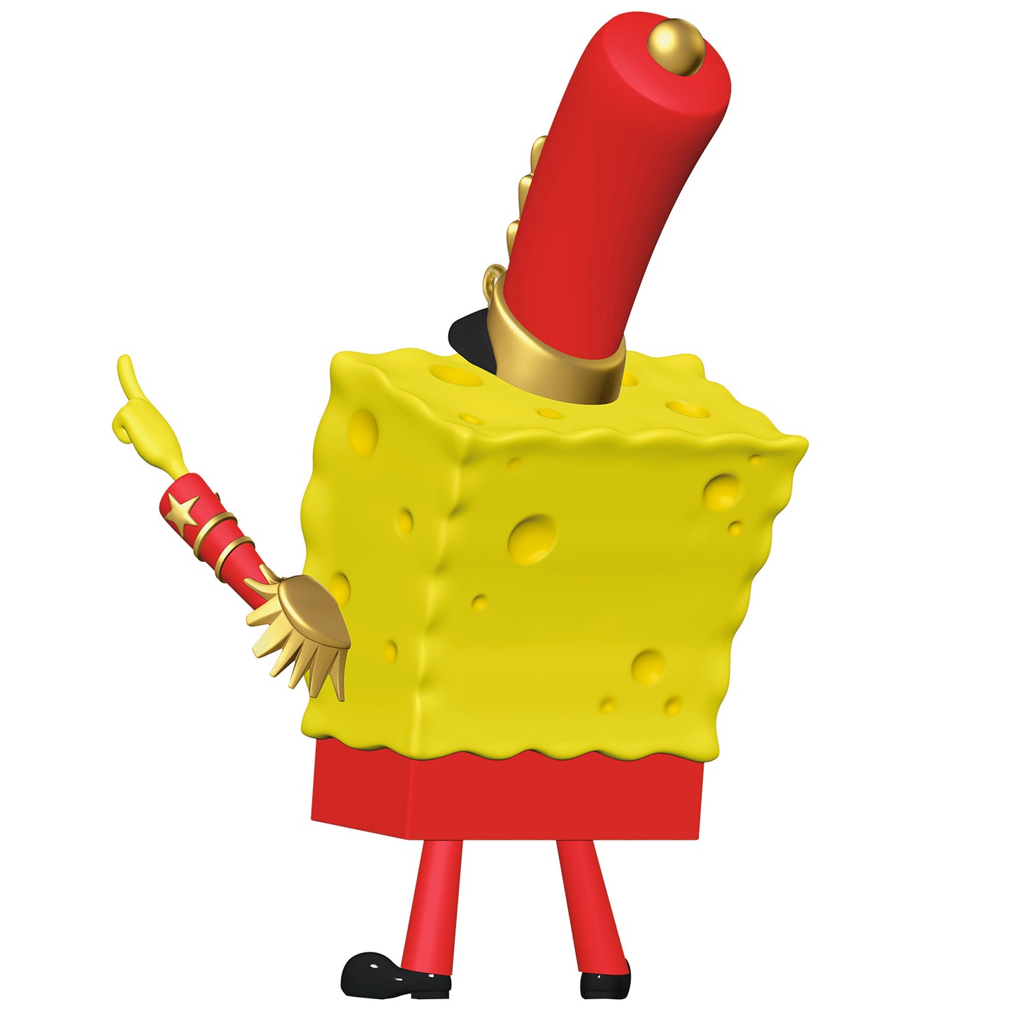 Nickelodeon SpongeBob SquarePants "Band Geeks" — 2026 Hallmark Keepsake Christmas Ornament, back view in marching band uniform.