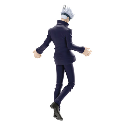 Jujutsu Kaisen Satoru Gojo — 2026 Hallmark Keepsake Christmas Ornament in black outfit, angled view showcasing spiky white hair.