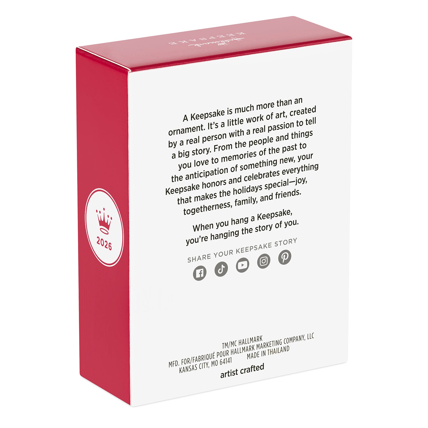 Goosebumps The Haunted Mask — 2026 Hallmark Keepsake Christmas Ornament packaging featuring a red box with product description.