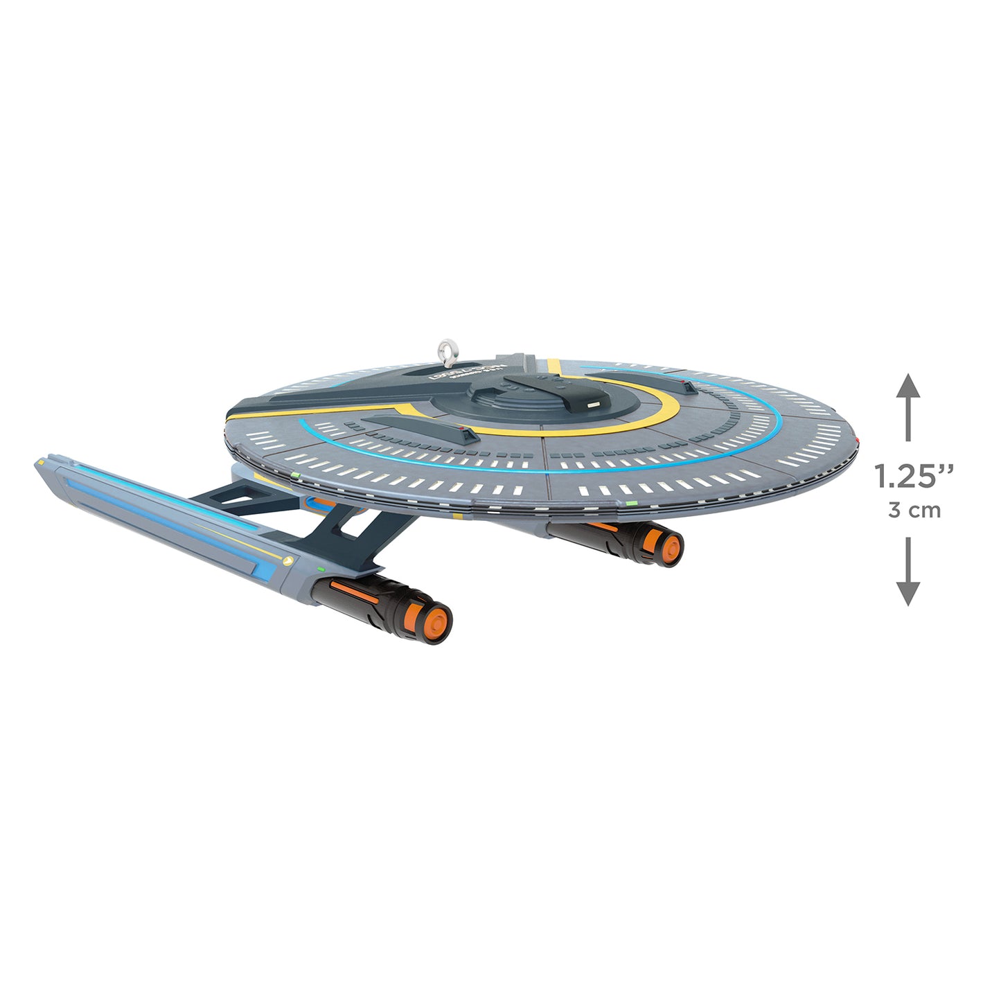 Star Trek: Lower Decks U.S.S. Cerritos — 2026 Hallmark Keepsake Christmas Ornament detailed view, featuring vibrant colours and accurate design at 3 cm height.