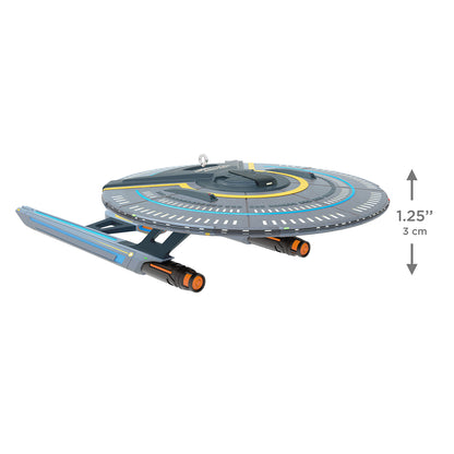 Star Trek: Lower Decks U.S.S. Cerritos — 2026 Hallmark Keepsake Christmas Ornament detailed view, featuring vibrant colours and accurate design at 3 cm height.