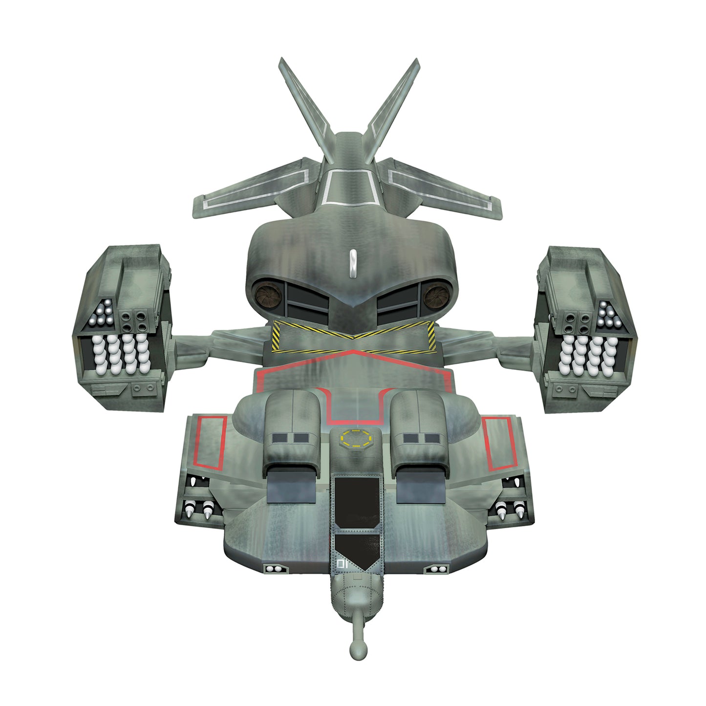 Aliens UD-4L "Cheyenne" Dropship — 2026 Hallmark Keepsake Christmas Ornament, detailed top view, showcasing weaponry and design.