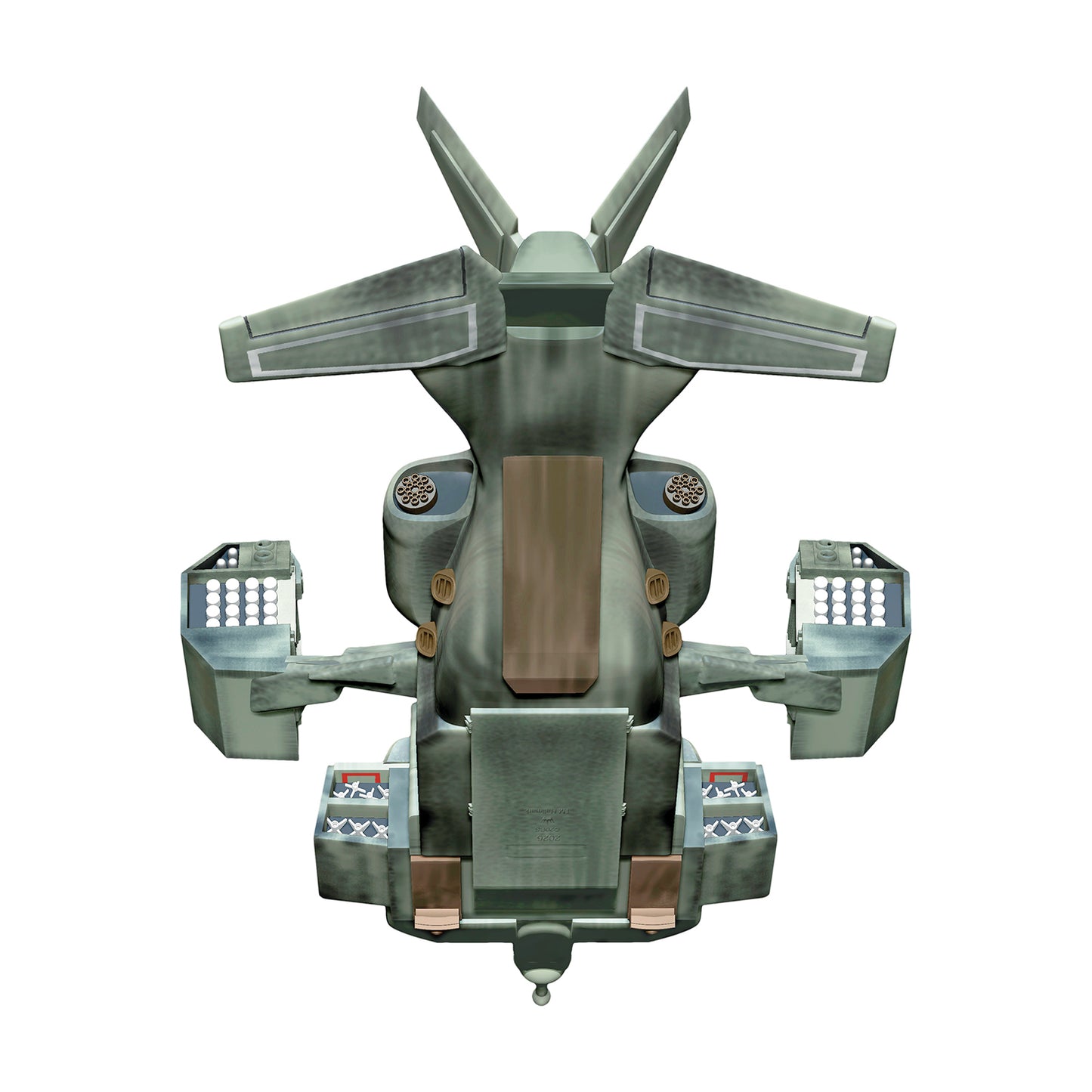 Aliens UD-4L "Cheyenne" Dropship — 2026 Hallmark Keepsake Christmas Ornament, detailed overhead view of tactical aircraft design.