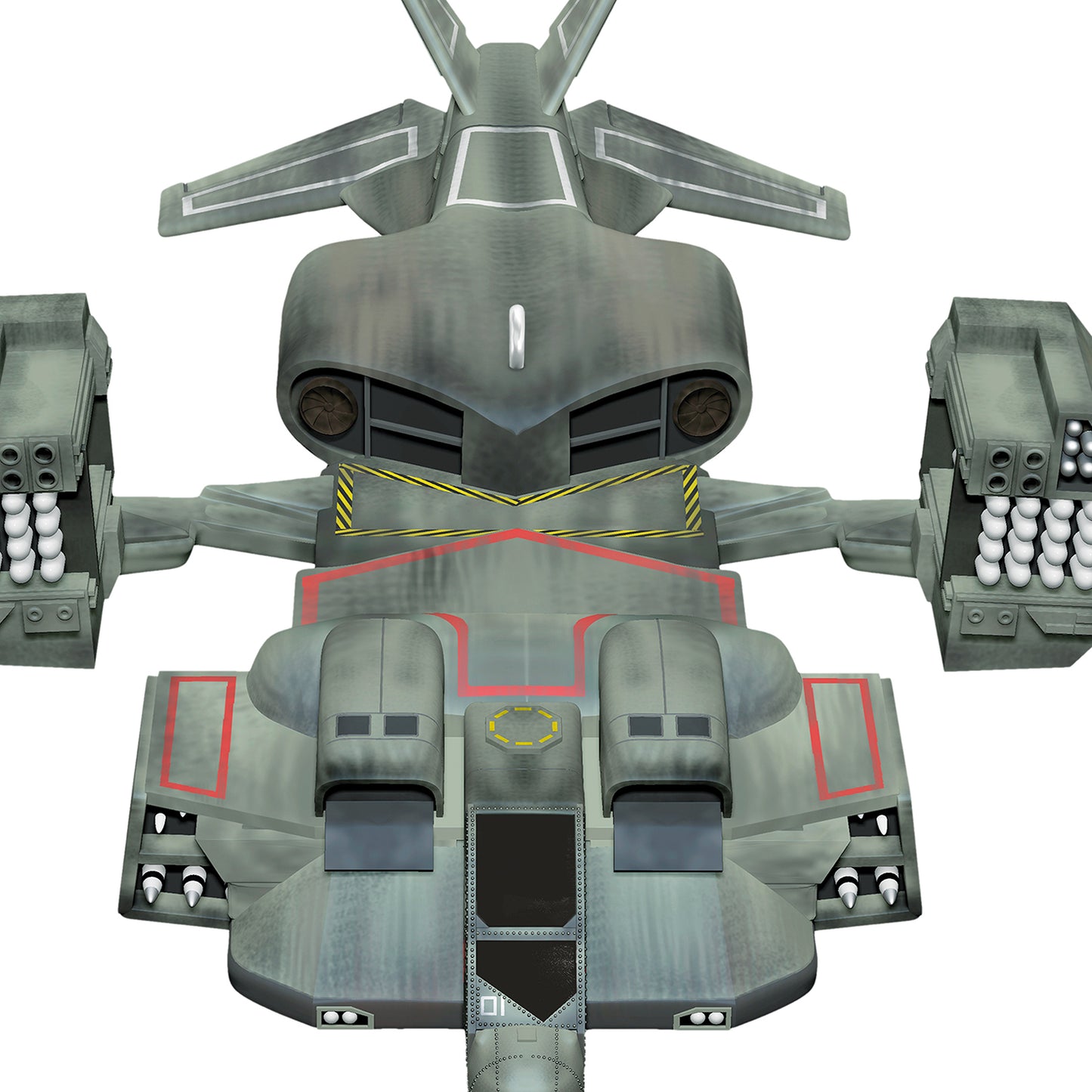 Aliens UD-4L "Cheyenne" Dropship — 2026 Hallmark Keepsake Christmas Ornament, top view highlighting detailed design and weaponry.