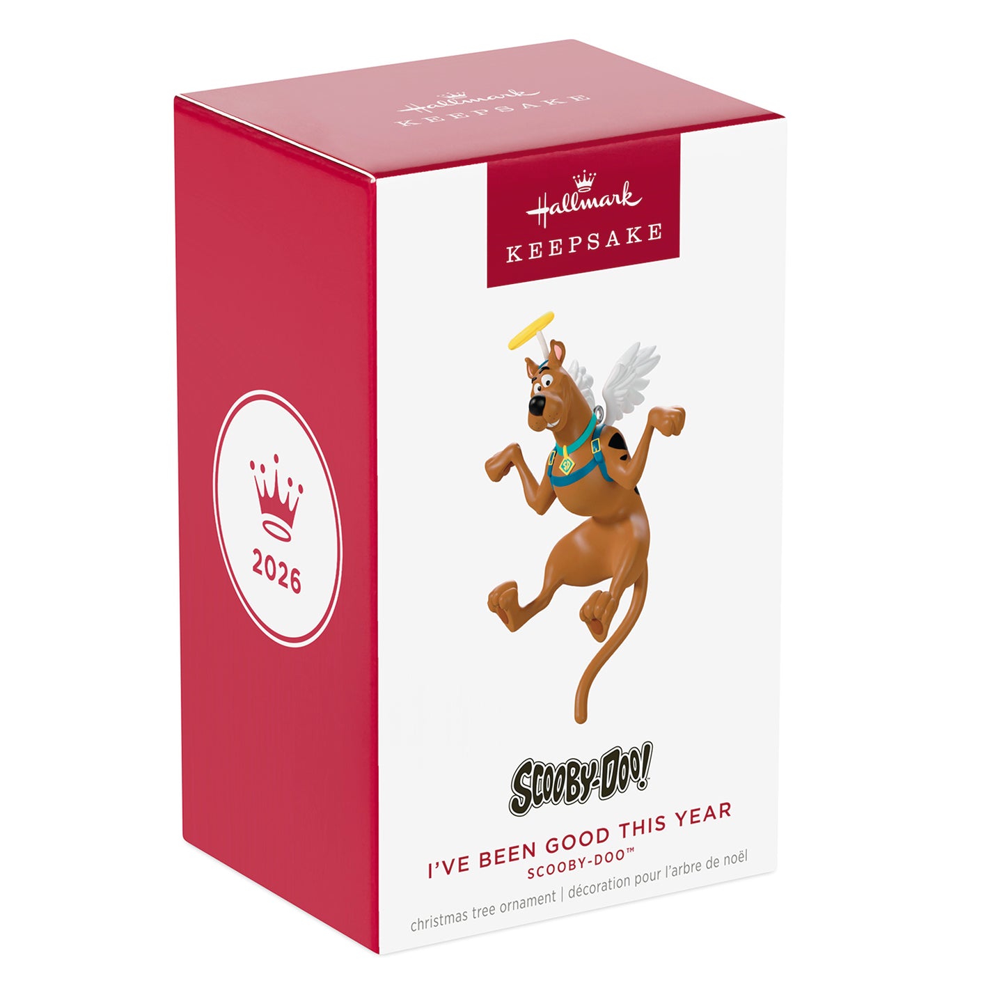 Scooby-Doo™ I've Been Good This Year — 2026 Hallmark Keepsake Christmas Ornament packaging box with colourful design and branding.