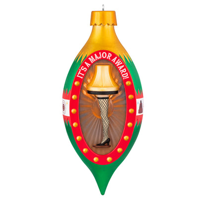 A Christmas Story It's a Major Award! — 2026 Hallmark Keepsake Christmas Ornament with leg lamp design, detailed close-up view.