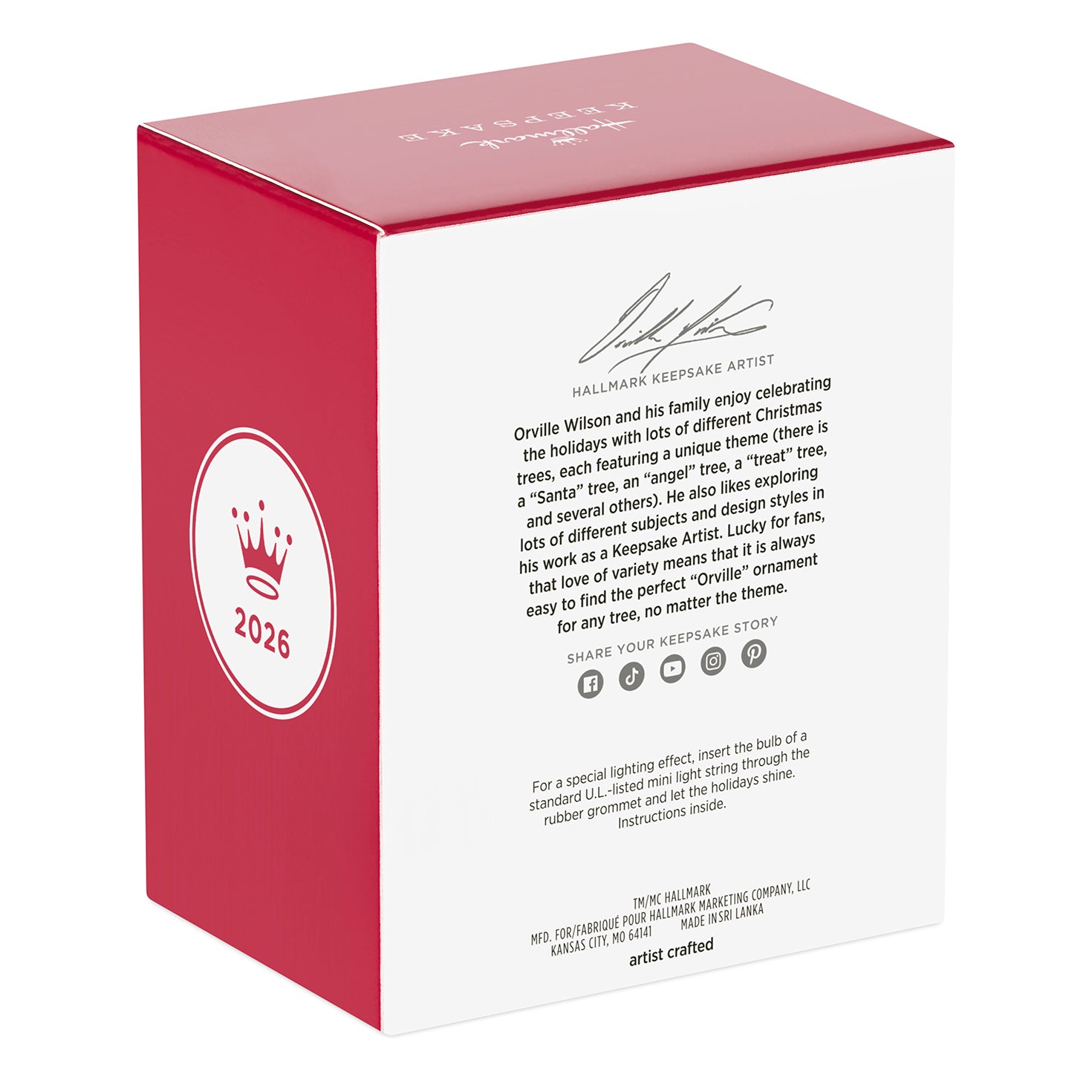 Harry Potter™ Quality Quidditch Supplies — 2026 Hallmark Keepsake Christmas Ornament box design with signature and product details