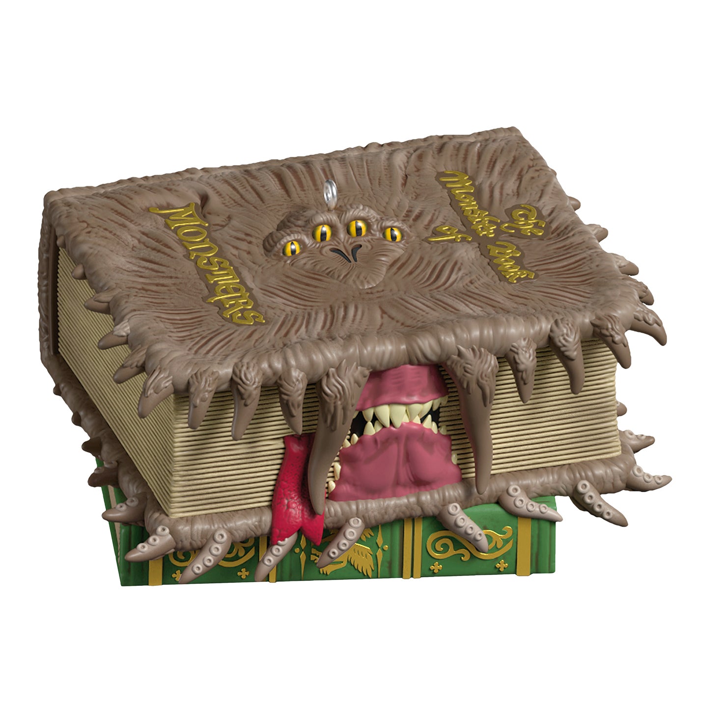 Harry Potter™ The Monster Book of Monsters With Sound and Motion — 2026 Hallmark Keepsake Christmas Ornament, detailed 3D design, open with teeth and tentacles