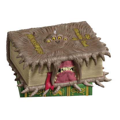 Harry Potter™ The Monster Book of Monsters With Sound and Motion — 2026 Hallmark Keepsake Christmas Ornament, detailed 3D design, open with teeth and tentacles