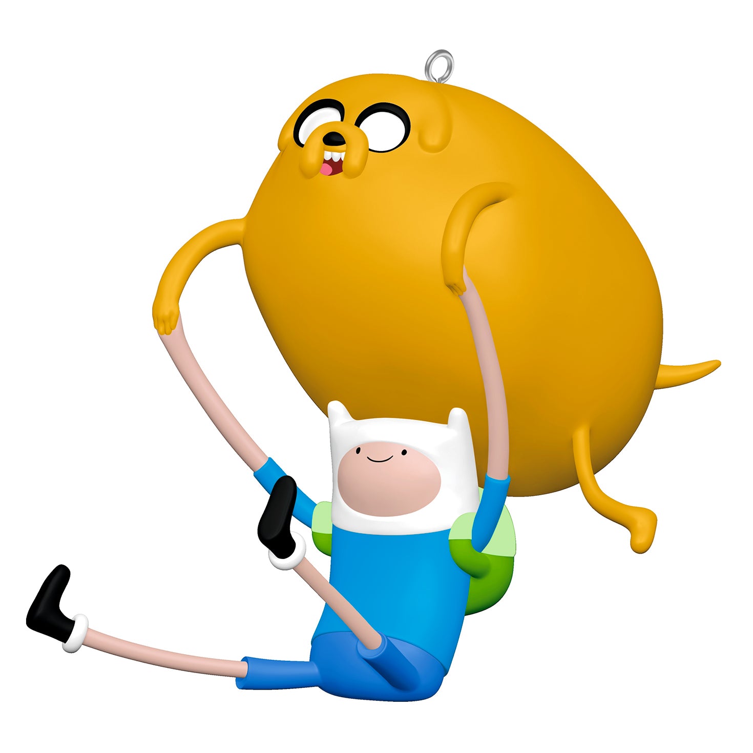 Adventure Time™ Finn and Jake — 2026 Hallmark Keepsake Christmas Ornament, colourful design with Finn lifting Jake, featuring animated details.