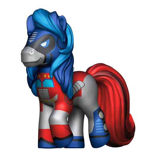 Hasbro® My Little Pony® Transformers™ My Little Prime — 2026 Hallmark Keepsake Christmas Ornament in vibrant colours with blue mane and red tail.