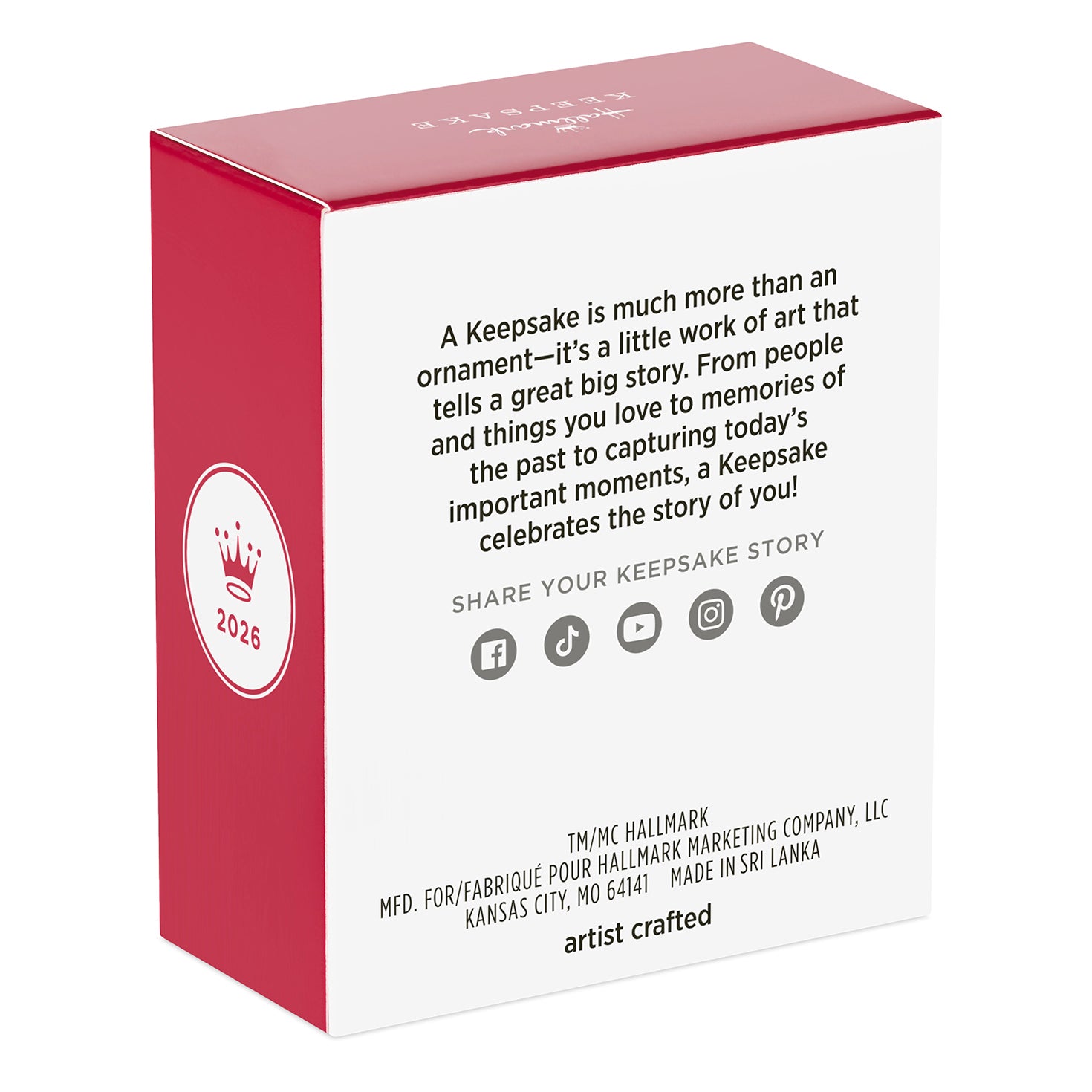 Dr. Seuss's How the Grinch Stole Christmas! Max the Reindeer Dog — 2026 Hallmark Keepsake Christmas Ornament box back view with product description.