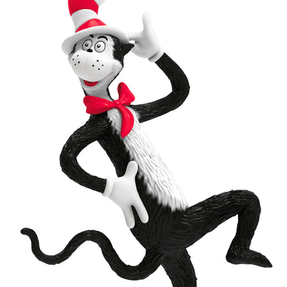 Dr. Seuss's The Cat in the Hat Clever Cat — 2026 Hallmark Keepsake Christmas Ornament, playful pose, bright red and white striped hat, detailed design