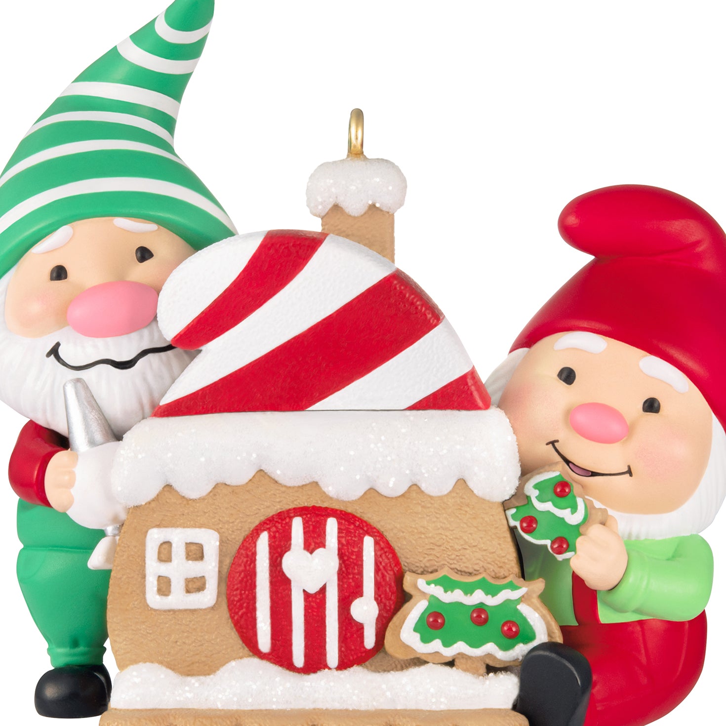 Gnome for Christmas, 6th in the Series — 2026 Hallmark Keepsake Christmas Ornament featuring festive gnome friends and a gingerbread house.