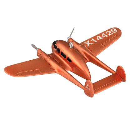 Sky's the Limit Crusader AG-4, 30th in the Series — 2026 Hallmark Keepsake Christmas Ornament, copper twin-engine aircraft, angled view