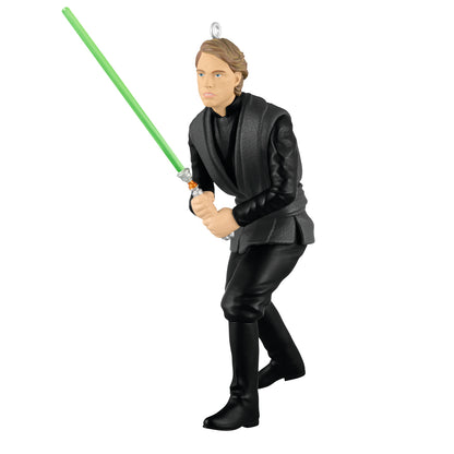 Star Wars™: Return of the Jedi Jedi Knight™ Luke Skywalker™ — 2026 Hallmark Keepsake Christmas Ornament, featuring green lightsaber, action pose.