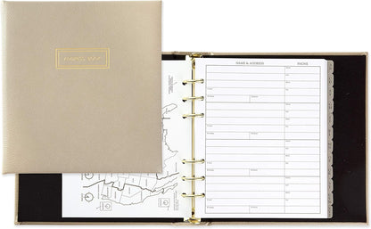 Hallmark Refillable Address Book (Cream)
