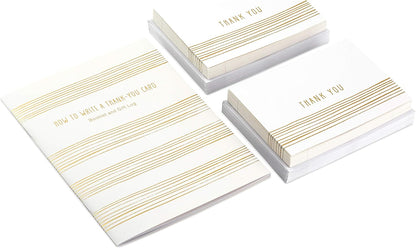 Hallmark Thank You Cards Kit, 40 Notes and What to Write in a Thank You Book (Stationery Set for Weddings, Baby Showers, Holidays, Birthdays)