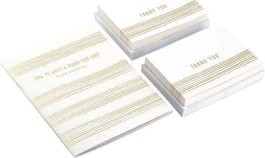 Hallmark Thank You Cards Kit, 40 Notes and What to Write in a Thank You Book (Stationery Set for Weddings, Baby Showers, Holidays, Birthdays)