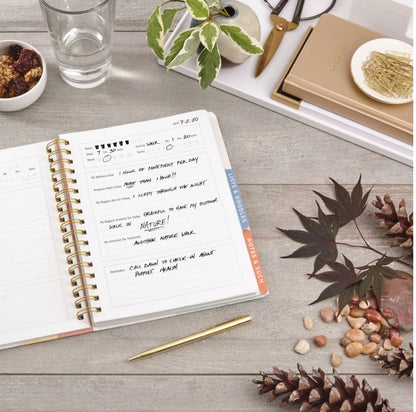 Hallmark Fitness and Wellness Journal (Spiral Bound, Day by Day, 196 Lined Pages)