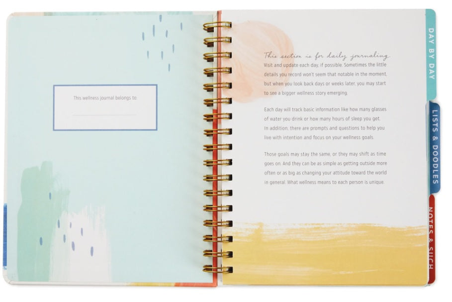 Hallmark Fitness and Wellness Journal (Spiral Bound, Day by Day, 196 Lined Pages)